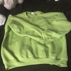 Green sweatshirt